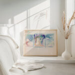 Luonnos Nylands Nationin Veljesvala maalausta varten 1910 1911 Magnus Enckell 4 mockup