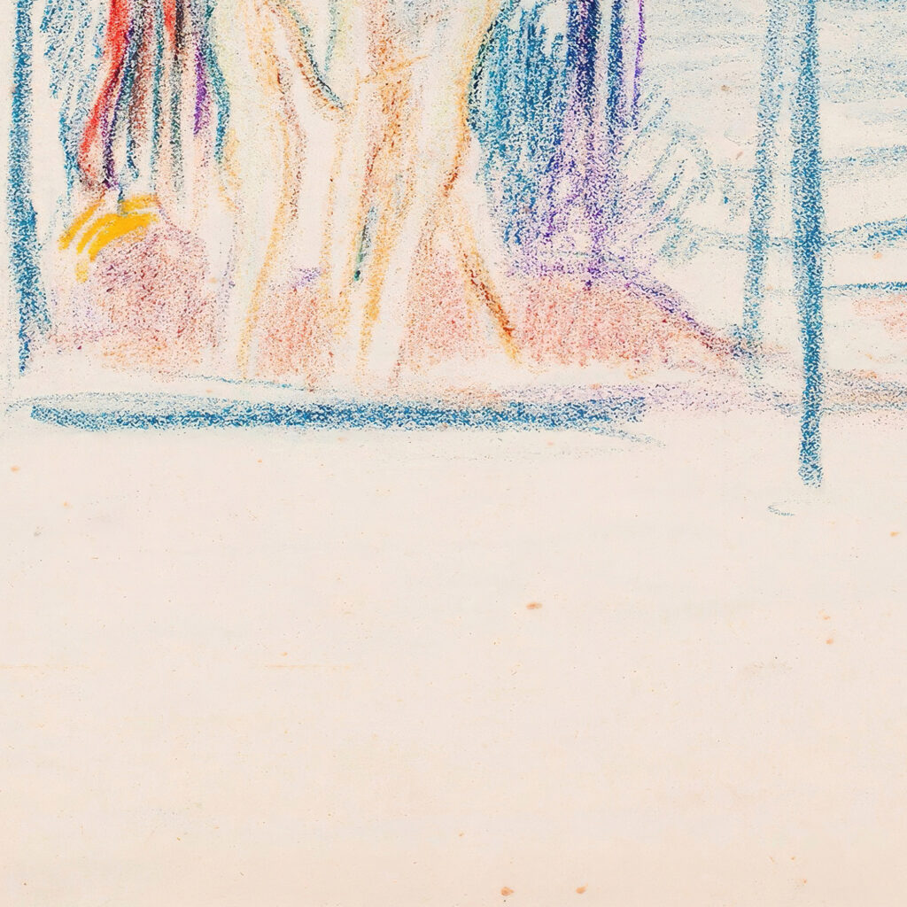 Luonnos Nylands Nationin Veljesvala maalausta varten 1910 1911 Magnus Enckell 8 mockup