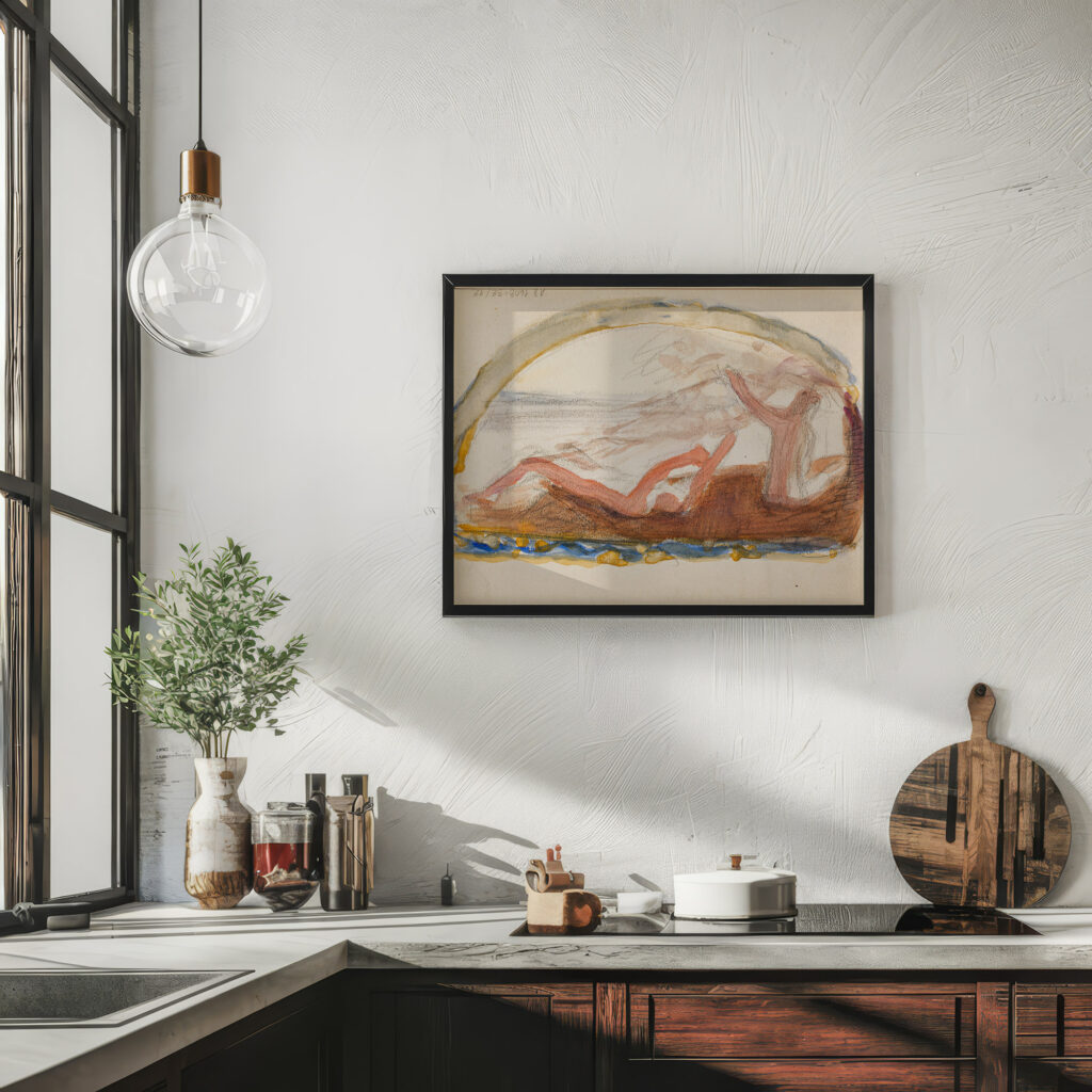 Luonnos teokseen Kultakausi 1902 Magnus Enckell 6 mockup