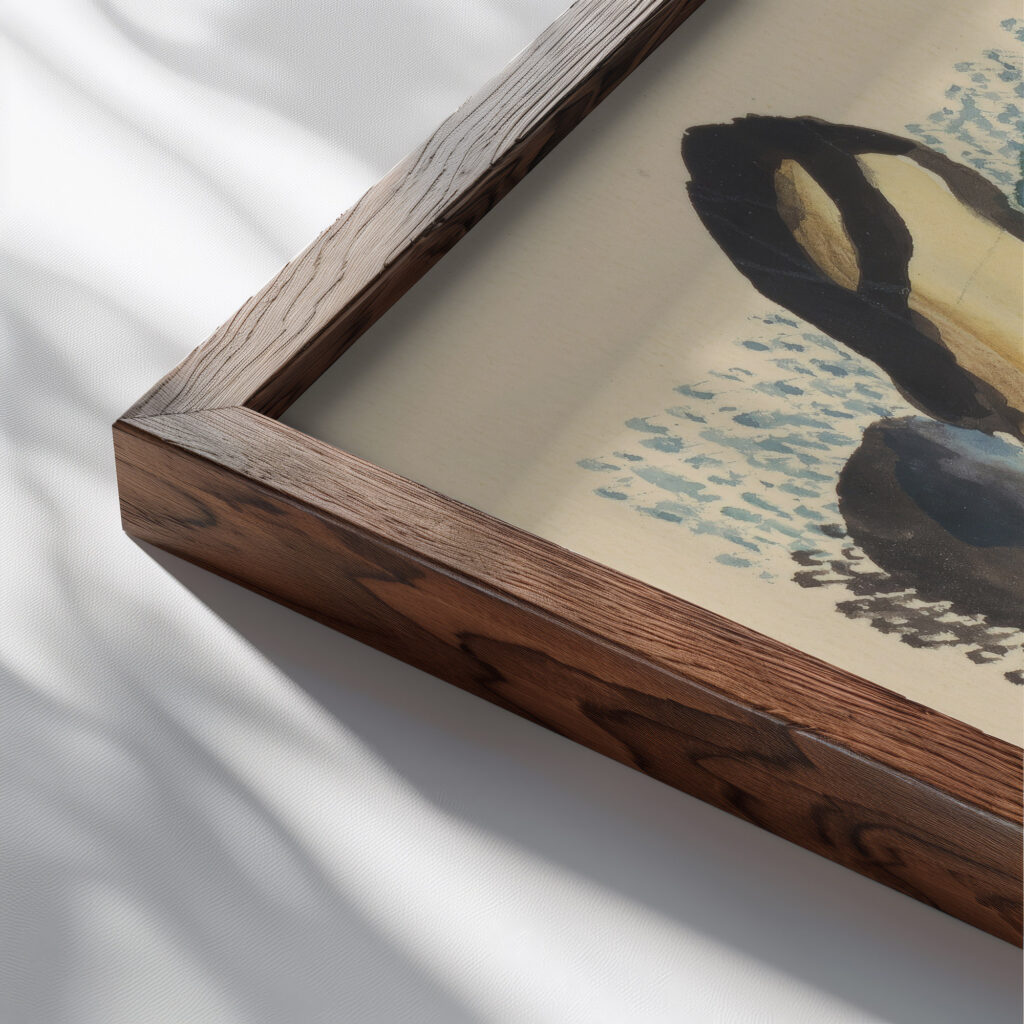 Lying nude 1934–1935 Mikulas Galanda close up dark wood mockup