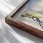 Maandblad Verf en Kunst van P.A. Regnault ontwerp 1931 Leo Gestel close up dark wood mockup