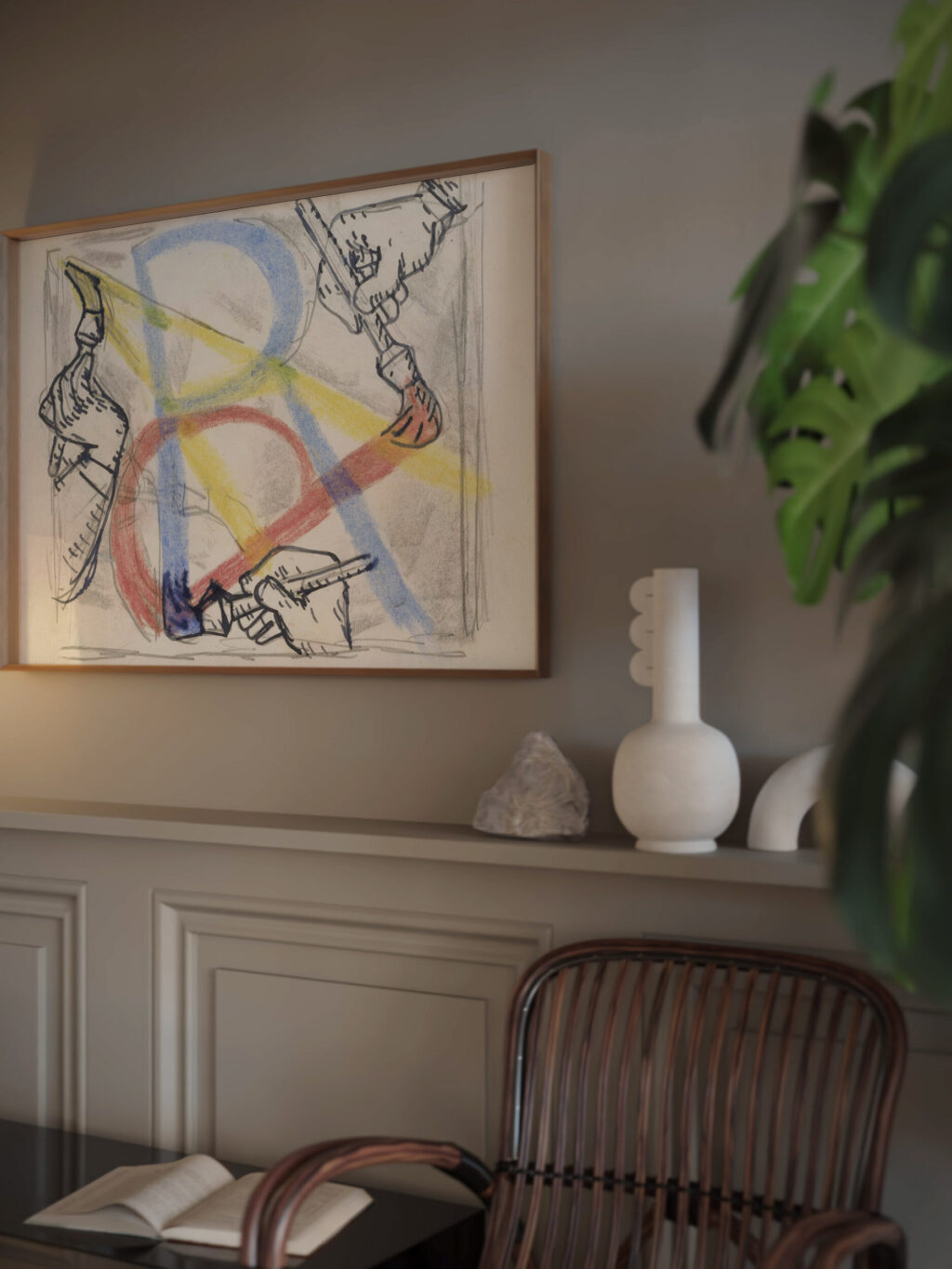 Maandblad Verf en Kunst van P.A. Regnault ontwerp 1931 Leo Gestel video mockup