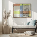 Maandblad Verf en Kunst van P.A. Regnault ontwerp in kleur 1931 Leo Gestel 5 mockup