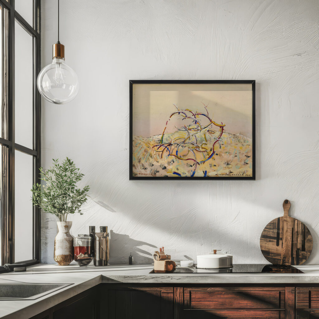 Maastik oksaga Autoportree 1982 Tiit Paasuke 6 mockup