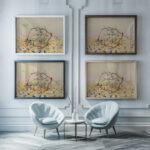 Maastik oksaga Autoportree 1982 Tiit Paasuke framed posters mockup