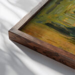 Madame Hessel Chez La Modiste circa 1903 Edouard Vuillard close up dark wood mockup