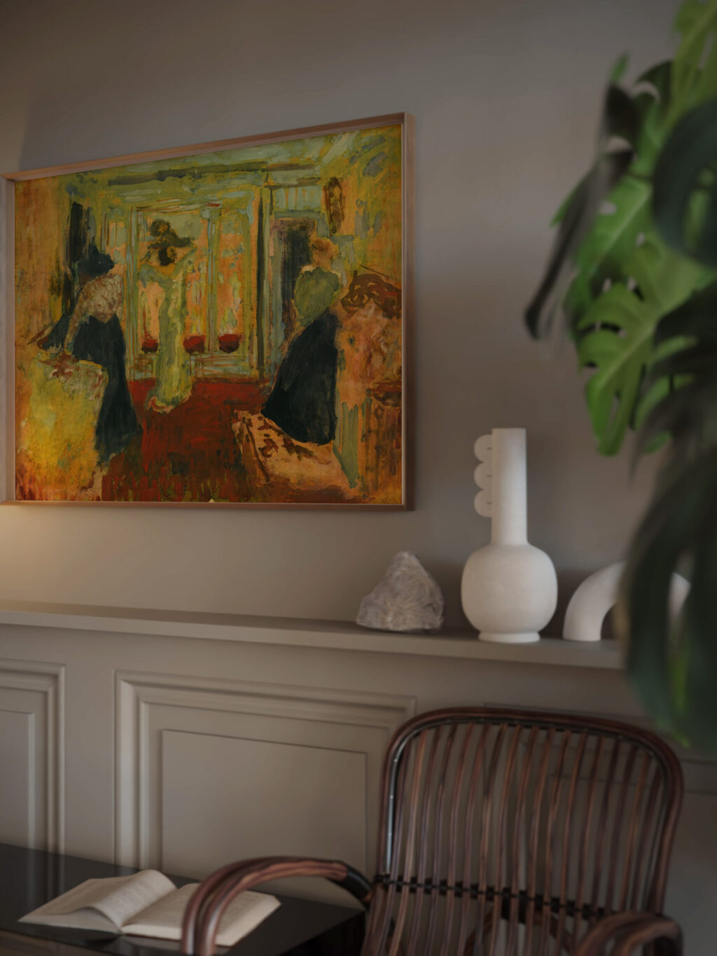 Madame Hessel Chez La Modiste circa 1903 Edouard Vuillard video mockup