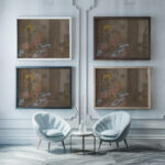 Madame Vuillard Lisant Le Journal Edouard Vuillard framed posters mockup