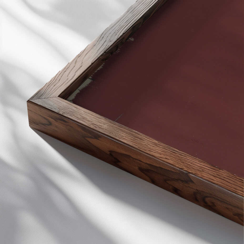 Madchen 1942 Karl Wiener close up dark wood mockup