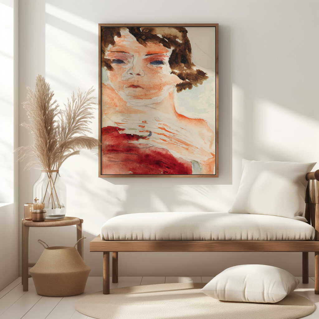 Madchen Brustbild Sonia Gramatte 1922 Walter Gramatte 5 mockup