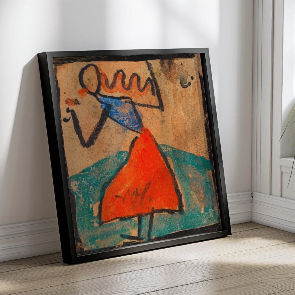 Madchen mit rotem Rock 1918 Egon Schiele 4 mockup