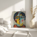 Madchenkopf – Die Asiatin Head of girl – The Asian 1916 Alexej von Jawlensky 4 mockup