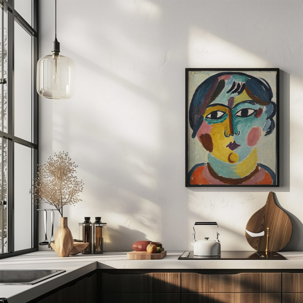 Madchenkopf – Die Asiatin Head of girl – The Asian 1916 Alexej von Jawlensky 6 mockup