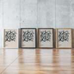 Madness around 1922 Karl Wiener framed posters mockup