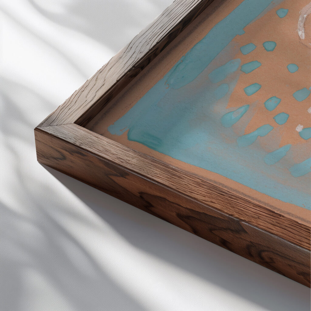 Madona 1935–1938 Mikulas Galanda close up dark wood mockup