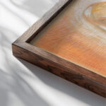 Madonka I. II. III 1931 Mikulas Galanda close up dark wood mockup