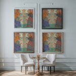 Madonna E Quattro Evangelisti 1922 Vittorio Zecchin framed posters mockup