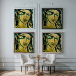 Madwoman Witch Head c.1914 Amadeo de Souza Cardoso framed posters mockup