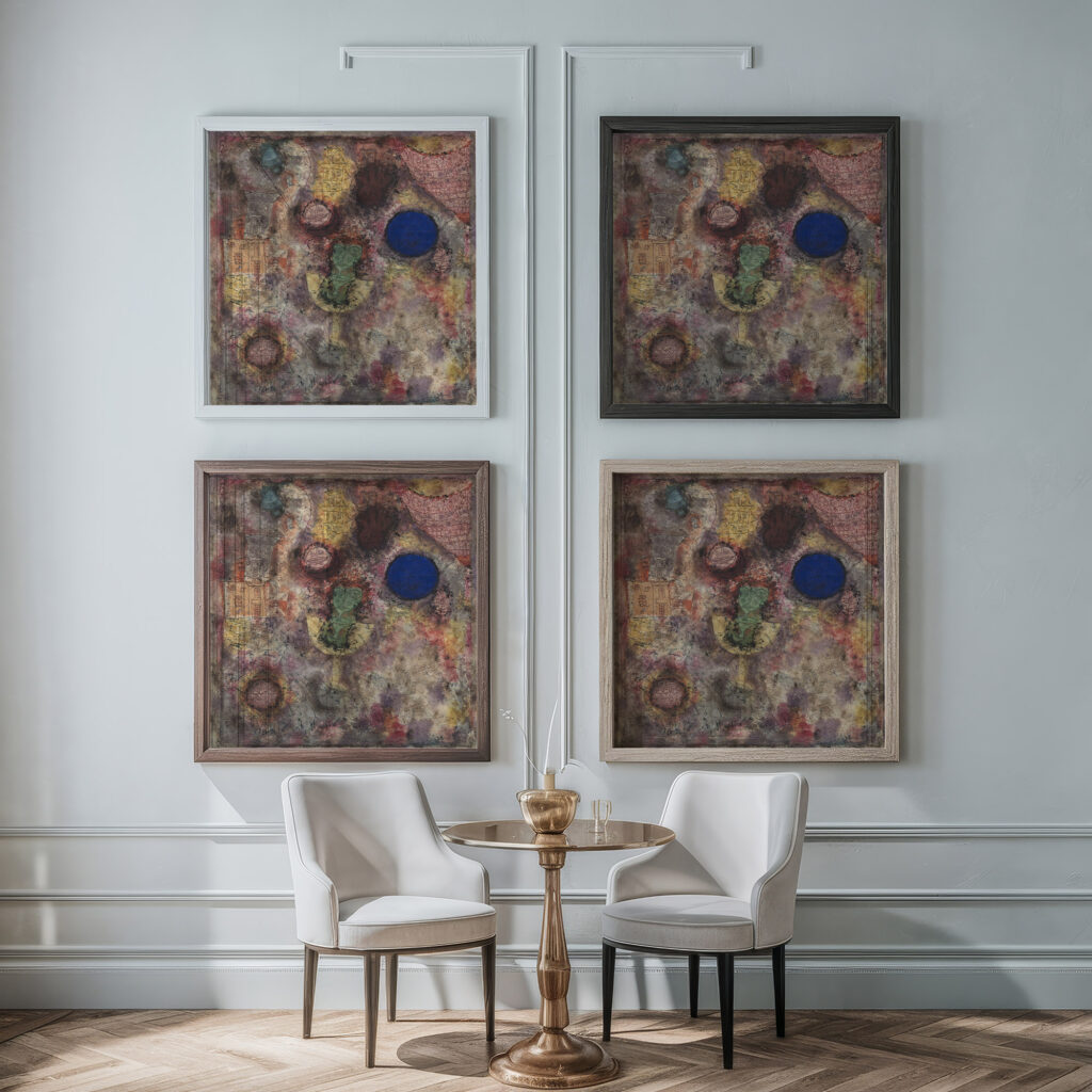 Magic Garden 1926 Paul Klee framed posters mockup