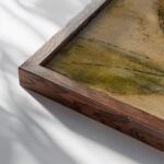 Magnolia Bud 1937 Christian Rohlfs close up dark wood mockup