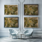 Magnolia Bud 1937 Christian Rohlfs framed posters mockup