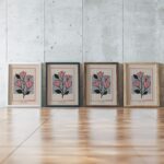 Magnolias framed posters mockup