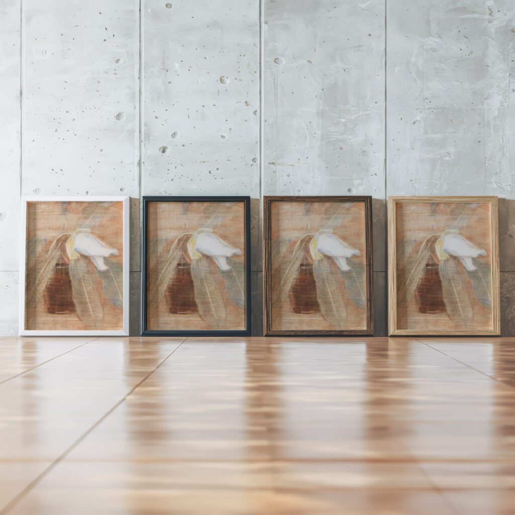 Magnolienknospe im Krug 1930 Christian Rohlfs framed posters mockup