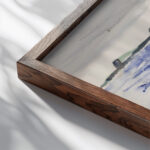 Maine Coast 1914 John Marin close up dark wood mockup