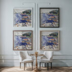 Maine Coast 1914 John Marin framed posters mockup