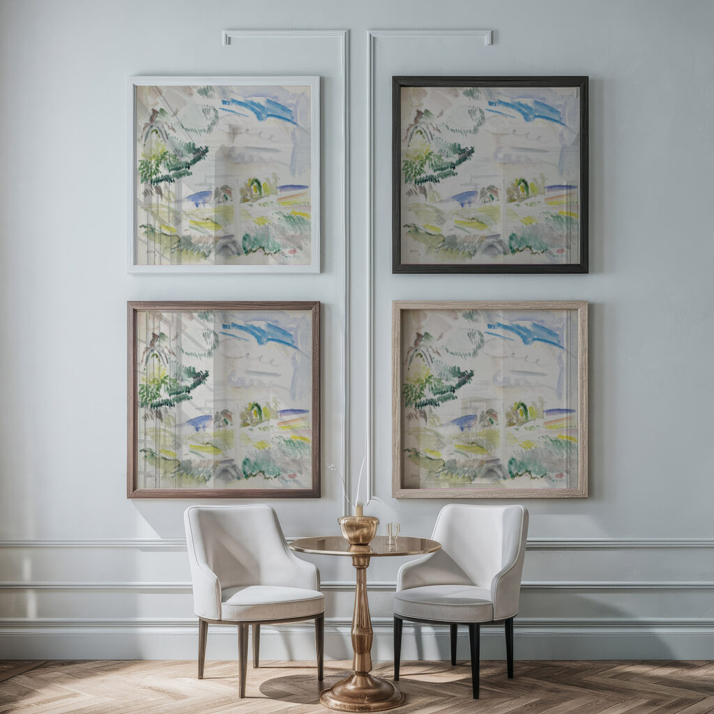 Maine Landscape 1914 John Marin framed posters mockup