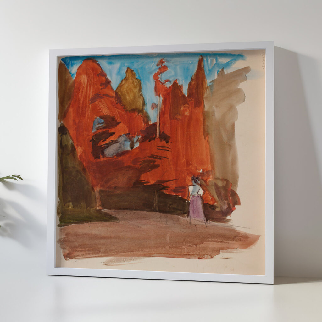 Maisema jossa nainen 1894 1895 Magnus Enckell 5 mockup