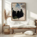 Maisema mustia kuusia 1894 1895 Magnus Enckell 5 mockup