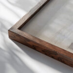 Maisemaluonnos 1891 Magnus Enckell close up dark wood mockup