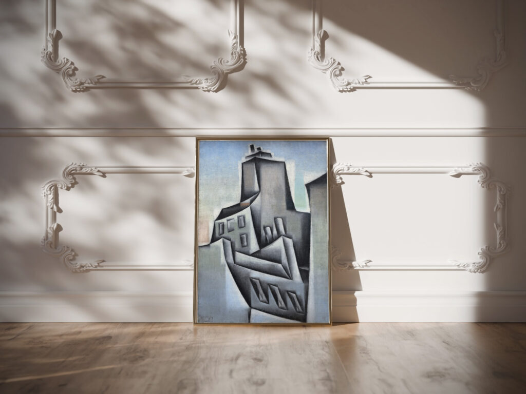 Maisons a Paris Houses in Paris 1911 Juan Gris video mockup