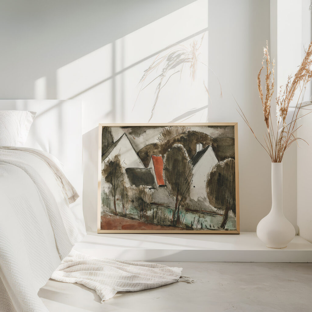 Maisons rurales en hiver 1928 Julio Gonzalez 4 mockup