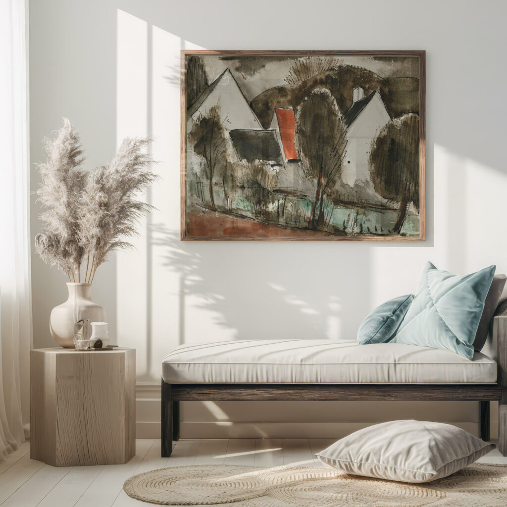 Maisons rurales en hiver 1928 Julio Gonzalez 5 mockup