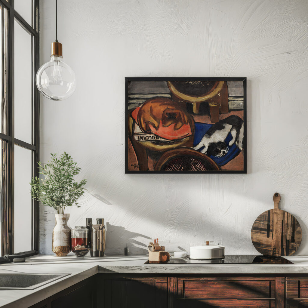 Majong und Chilly Hunde 1930 Max Beckmann 6 mockup