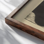 Maler M. 1930 Ernst Ludwig Kirchner close up dark wood mockup