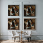 Mali pierroci 1930 Tadeusz Makowski framed posters mockup