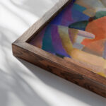 Mallorca Terreno 1914 Leo Gestel close up dark wood mockup