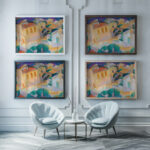 Mallorca Terreno 1914 Leo Gestel framed posters mockup