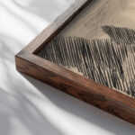 Man Reclining on a Rock 1925–1935 Arnold Peter Weisz Kubincan close up dark wood mockup