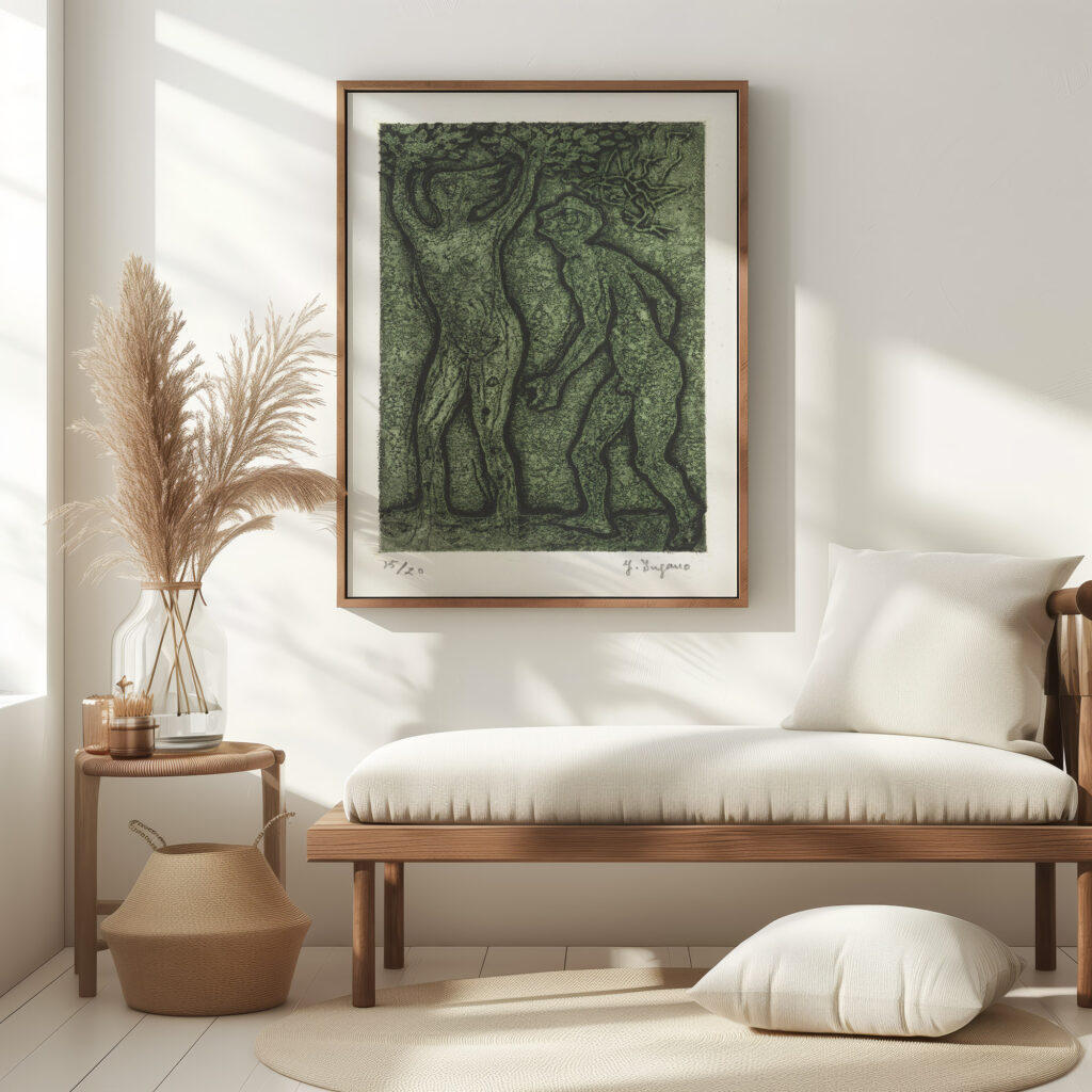Man en vrouw in groen 1937 1969 Yo Sugano 5 mockup