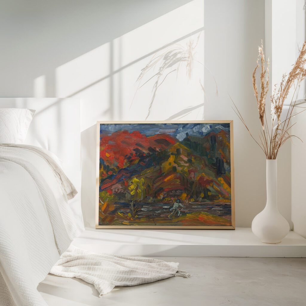 Man on the river bank 1930 1939 Arnold Peter Weisz Kubincan 4 mockup