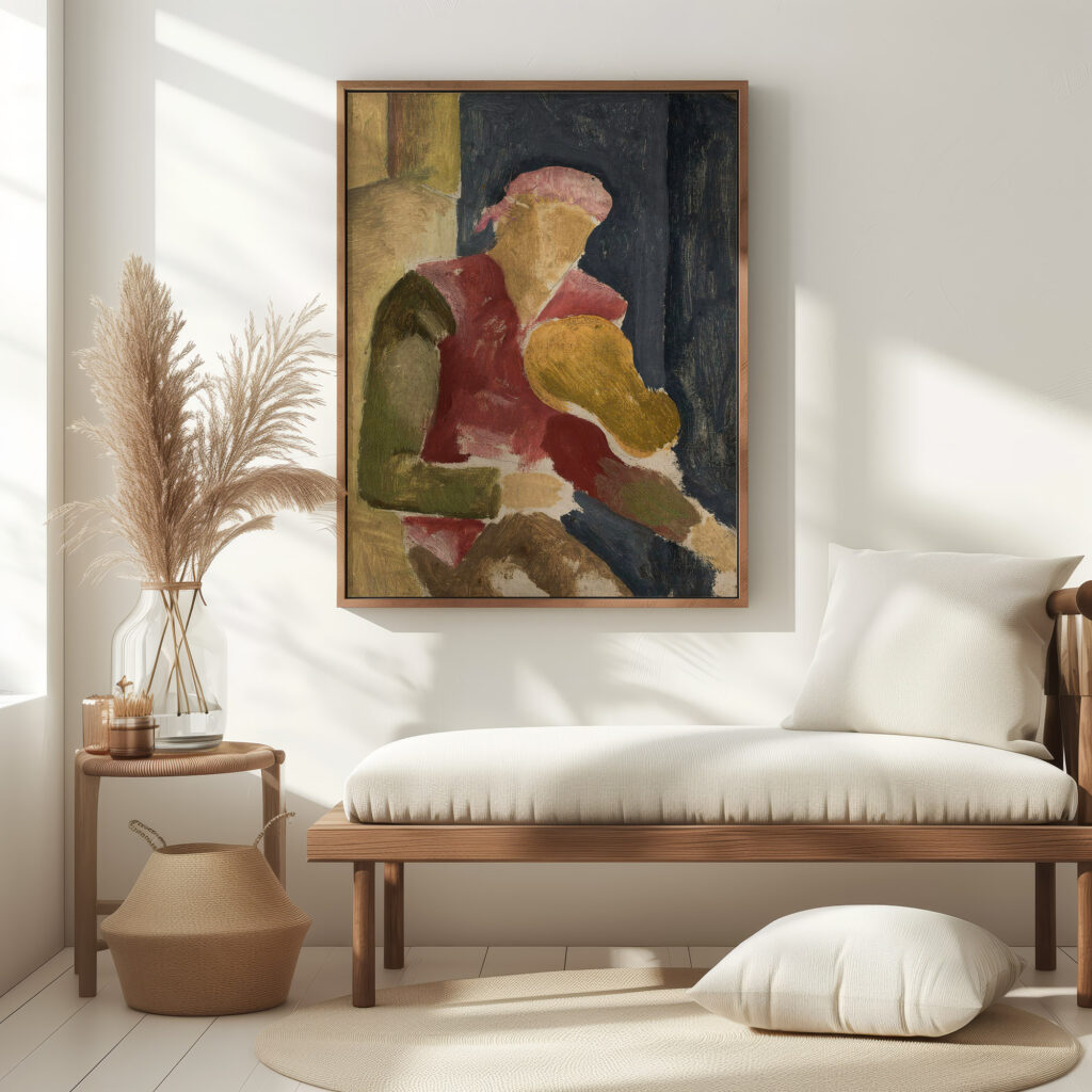 Man playing the guitar 1924 Eugeniusz Zak 5 mockup