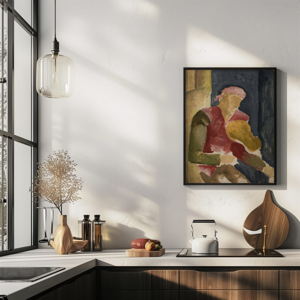 Man playing the guitar 1924 Eugeniusz Zak 6 mockup