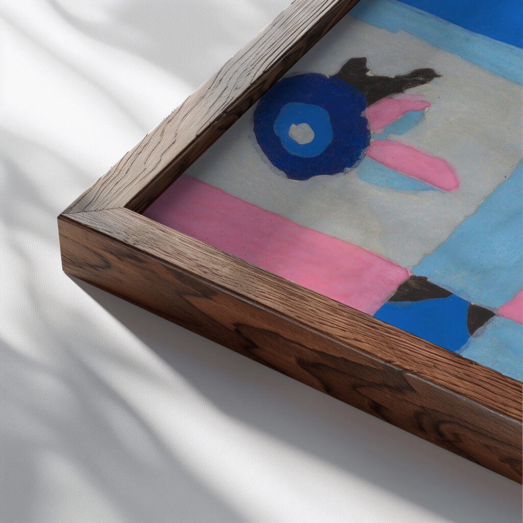 Mandelkrahe Roller 1910–11 Unknown 1 close up dark wood mockup