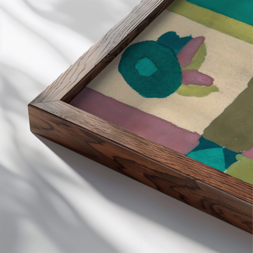 Mandelkrahe Roller 1910–11 Unknown close up dark wood mockup