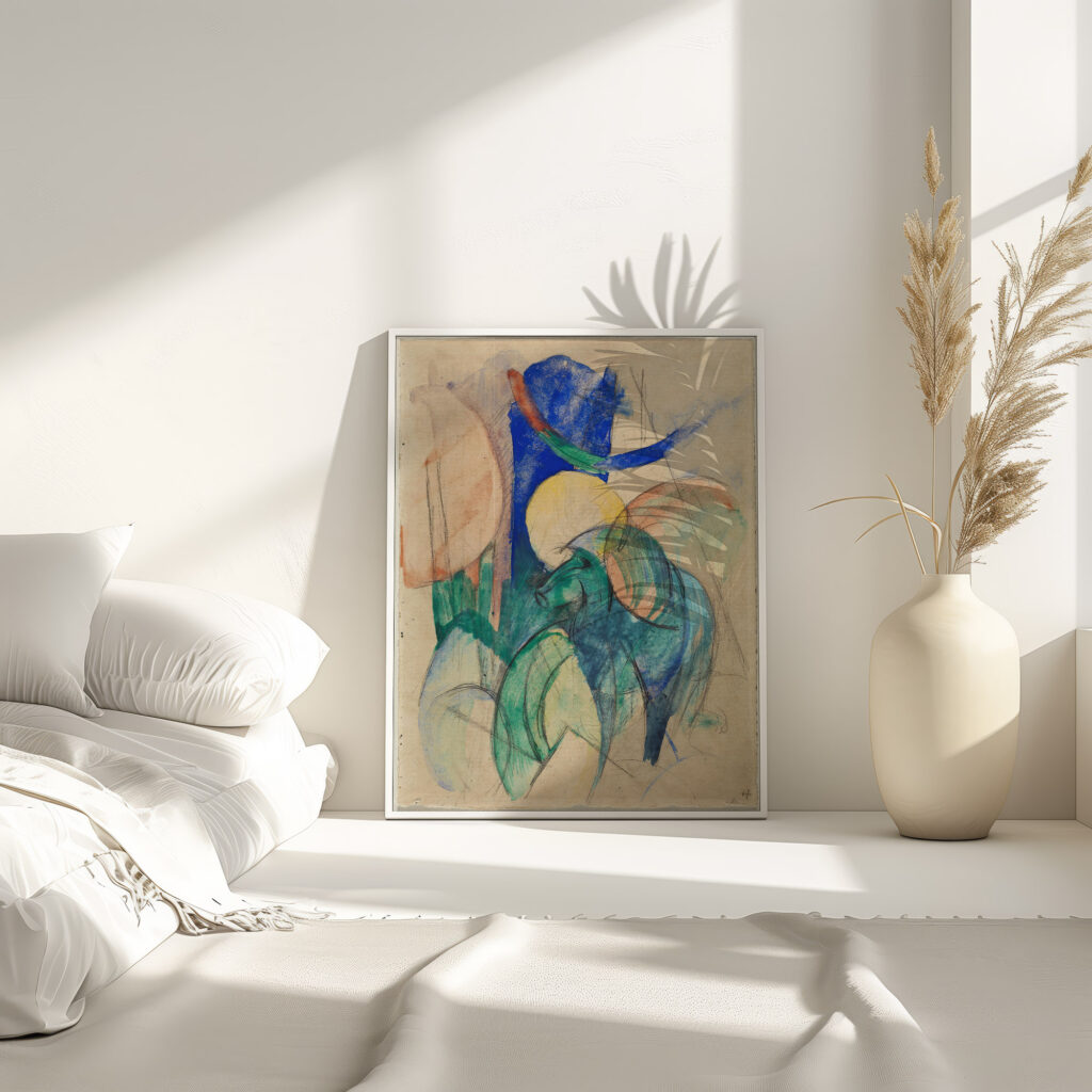 Mandrill 1913 Franz Marc 4 mockup