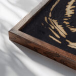 Mandsportraet 1926 1927 Alfred Simonsen close up dark wood mockup